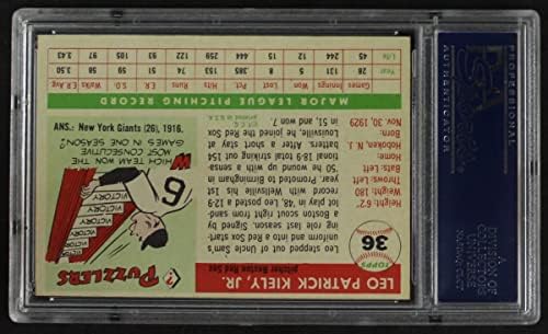 1955 Topps 36 Лео Kealey на Бостън Ред Сокс (Бейзболна картичка) PSA PSA 7.00 Ред Сокс
