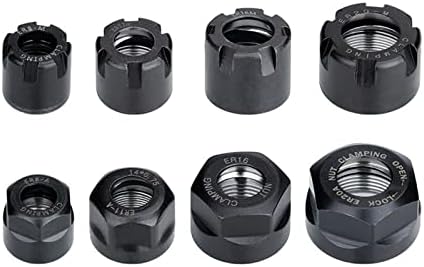 PIKIS ER8/ER11/ER16/ER20/ER25/ER32/ER40 A/M/UM Тип ER Collet чък Гайка за Струг 1 бр. Размер: ER40-UM)