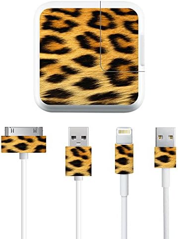 Кожата MightySkins е Съвместим с комплекта за зареждане на Apple iPad амбалажна Стикер на Кутията Скинове Леопард