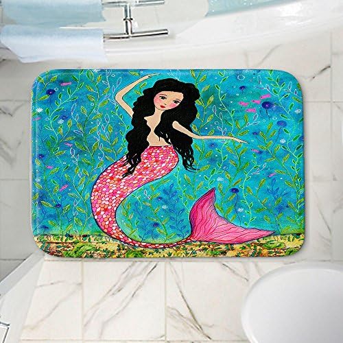 DiaNoche разработва постелки за баня или кухня с ефект на памет от Sascalia Dancing Mermaid, с размери 36 x 24 инча