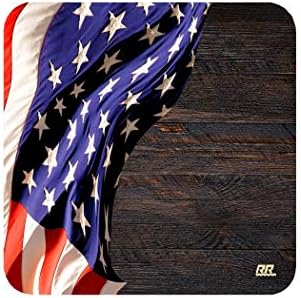 Патриотичен Флаг на САЩ, Накинутый На Поставка за напитки От Тъмно дърво, Подаръчен Комплект, Съединените Щати на Америка,