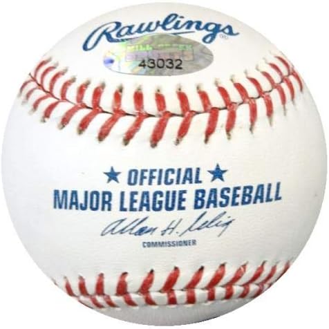 Роенис Елиас С Автограф от Официалния Представител на MLB Бейзбол Seattle Mariners MCS Holo 43032 - Бейзболни топки