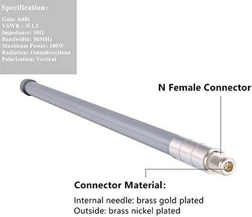 Антена ADS-B XRDS -RF 6 dBi 1090 Mhz клъстер конектор N, 60 см / 23,6 инча