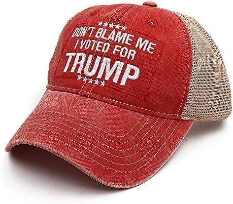 Шапка Тръмп 2024, Не Се сърдете, аз съм гласувал за шапка на Тръмп, регламентирана бейзболна шапка на Доналд Тръмп MAGA
