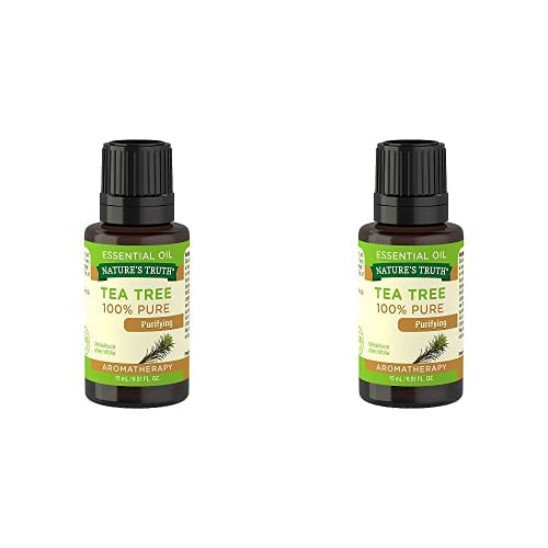 Ароматерапия Nature's Truth Чисто Етерично масло от Чаено дърво, 0,5 течни унции (опаковка от 2 броя)