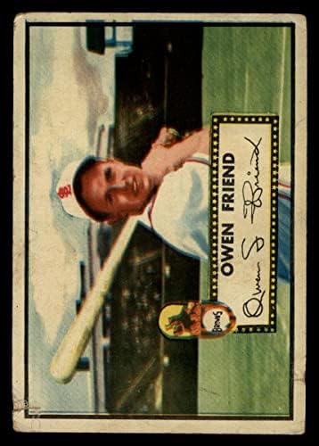 1952 Topps 160 CRM Оуен Френд Сейнт Луис Кафяви (Бейзболна картичка) (Крем облегалка) СВЕТЛО кафяв