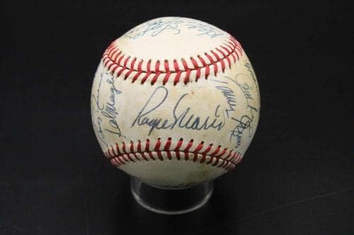 Кмет на Ди Маджо Maris + 23 Години, С Автограф от Yankee Реюнион Baseball Auto JSA LOA D7762 - Бейзболни Топки С Автографи