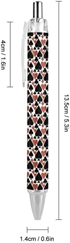 Химикалка Писалка за Покер Карти Казино Прибиращ Химикалка Писалка Преносима Писалка с Синьо Мастило за Домашния Офис