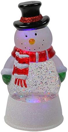 7Led Лампа, което променя Цвета си, Коледен Искрящ Снежен Купол Във формата на Снежен човек