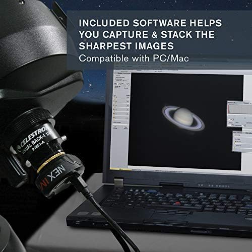Celestron – NexImage Burst Color Solar System Imager – Астрономическа камера за Луната и Планетите – 5–Мегапикселова